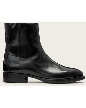 AllSaints Cow Leather Milton Leather Ankle Boots, /Us 8/Eu 41 - Black