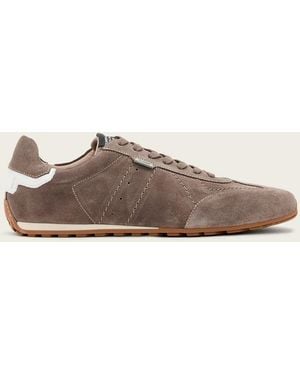 AllSaints Leather Liam Lace Up Low Top Trainers, /Us 8/Eu 41 - Brown