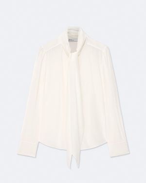 AllSaints Iris Regular-Fit Silk Shirt - White