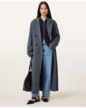 AllSaints Pheebee Oversized Coat - Blue