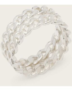 AllSaints Perrie Chain Ring - Natural