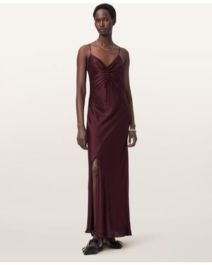 AllSaints Alexia Sleeveless Maxi Dress - Purple