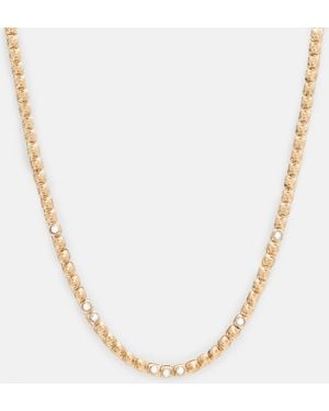 AllSaints Bobbie Box Chain Studded Necklace - Natural