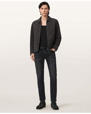 AllSaints Rhone Suede Jacket - Black
