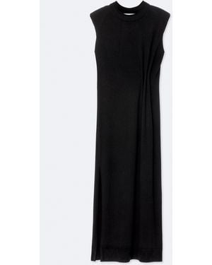 AllSaints Kayla Merino Wool Midi Dress - Black