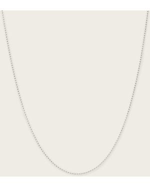 AllSaints Jay Ball Chain Small Necklace - Natural
