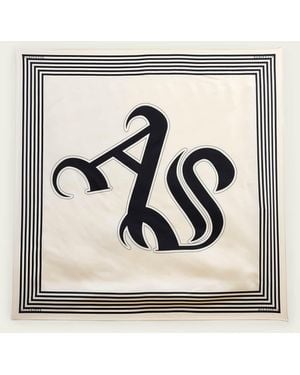AllSaints Gothic Silk Scarf - Natural