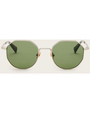 AllSaints Blake Round Sunglasses - Green
