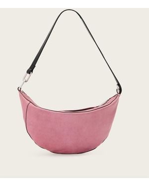 AllSaints Luna Leather Shoulder Bag - Pink