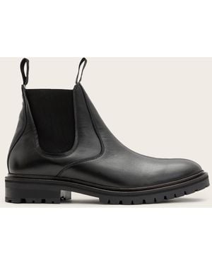 AllSaints Toby Leather Chelsea Boots - Black