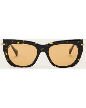 AllSaints Tamsin Rectangular Shaped Sunglasses - Natural