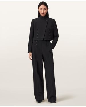 AllSaints Raina Wide Leg Pants - Blue