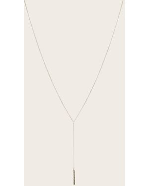 AllSaints Joyce Crystal Drop Necklace - Natural