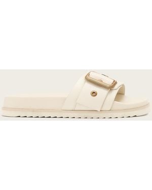 AllSaints Leather Ellie Western Leather Sandals, /Us 6/Eu 36 - Natural