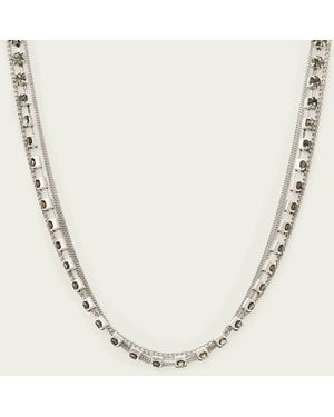 AllSaints Joyce Dual Chain Necklace - Metallic