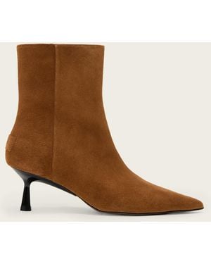 AllSaints Leather Vivian Suede Boots, /Us 6/Eu 36 - Brown