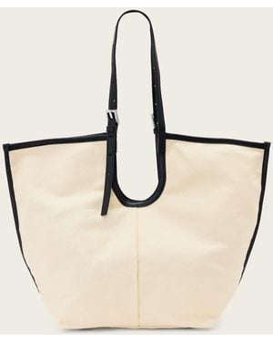 AllSaints Ara Canvas Tote Bag - Natural