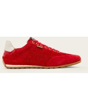 AllSaints Liam Suede Trainers - Red