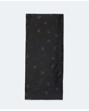 AllSaints Epiphany Padded Silk Scarf - Black