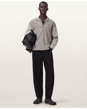 AllSaints Kage Oversized Long Sleeve Check Shirt - Multicolour