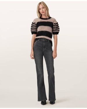 AllSaints Maisie Flared Jeans - Grey