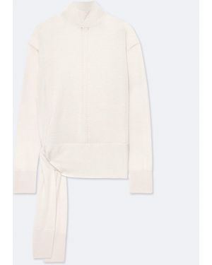 AllSaints Tilley Relaxed-Fit Merino Wool Jumper - White