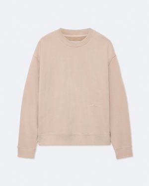 AllSaints River Garment-Dyed Sweatshirt - Natural