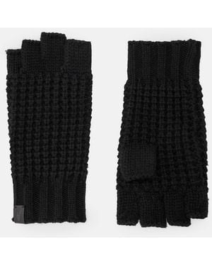 AllSaints Nevada Fingerless Wool Blend Gloves - Black