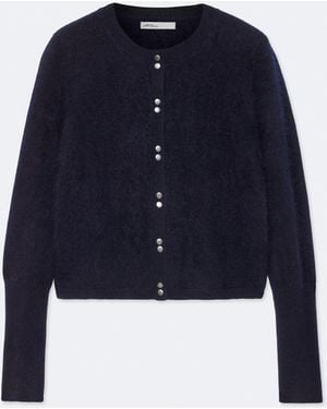 AllSaints Ada Cashmere Button-Down Cardigan - Blue