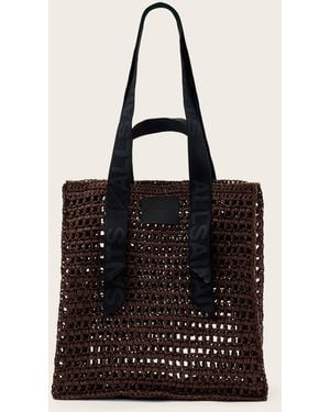 AllSaints Lullah Woven Tote Bag - Black