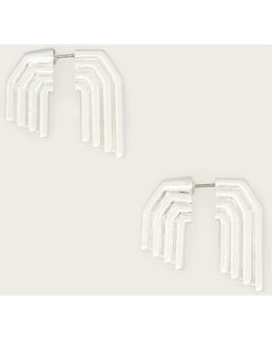 AllSaints Janna Front Back Earrings - Natural