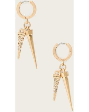 AllSaints Laio Double Spike Earrings - Natural