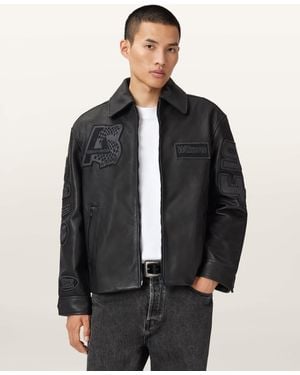 AllSaints Williams X Garrison Leather Jacket - Black