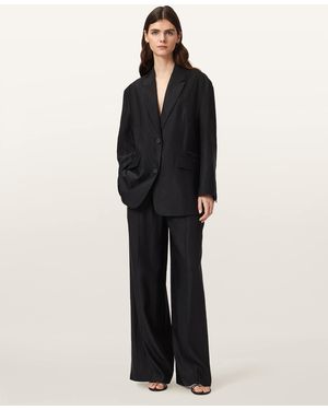 AllSaints Charley Oversized Single Breasted Blazer - Blue