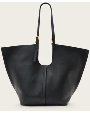 AllSaints Ara Leather Tote Bag - Black