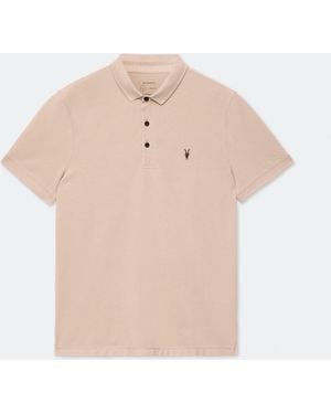 AllSaints Allsaints Light Reform Short Sleeve Polo Shirt - Natural