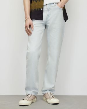 AllSaints Curtis Straight Fit Rigid Denim Jeans - White