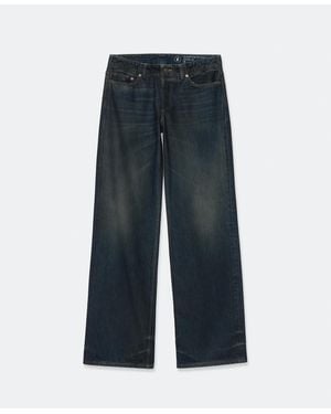 AllSaints Nico Low-Rise Wide-Leg Jeans - Blue