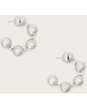 AllSaints Ebby Hoop Earrings - Natural