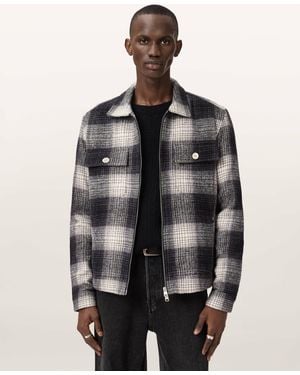 AllSaints Matheson Check Jacket - Gray