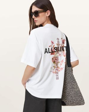 AllSaints Eternal Etta Oversized T-Shirt - White