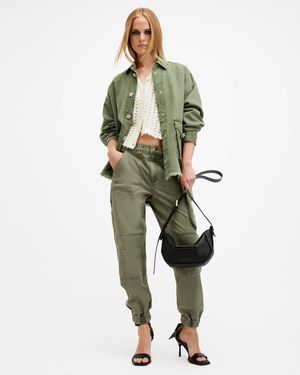 AllSaints Florence Cargo Jogger Trousers - Green