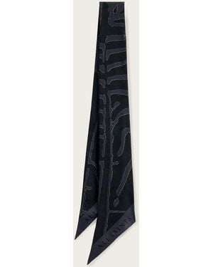 AllSaints Zoey Skinny Silk Scarf - White