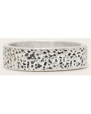 AllSaints Sam Sterling Textured Ring - Natural