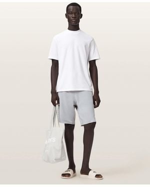AllSaints Helix Cotton Blend Sweat Shorts - White