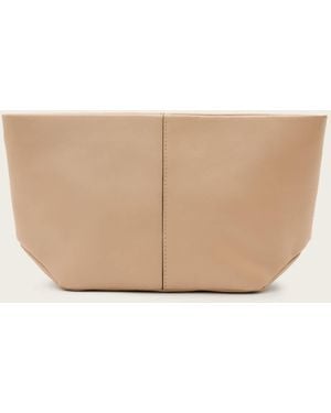 AllSaints Hex Leather Pouch - Natural