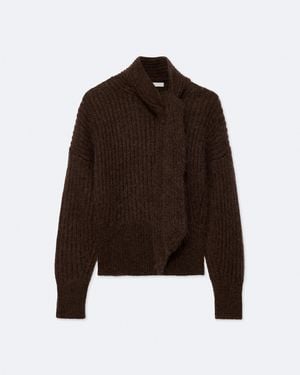 AllSaints Etty Bow-Detail Knitted Jumper - Brown