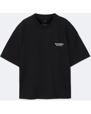 AllSaints Shadow Relaxed Graphic T-Shirt - Black