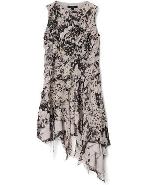 AllSaints Angie Asymmetric Mini Dress - White