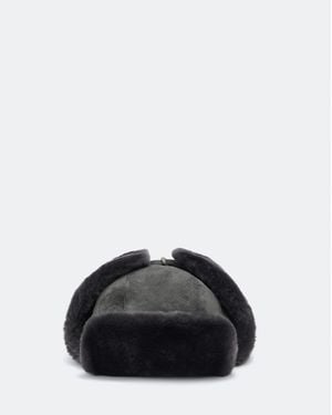 AllSaints Jesse Shearling Hat - Black
